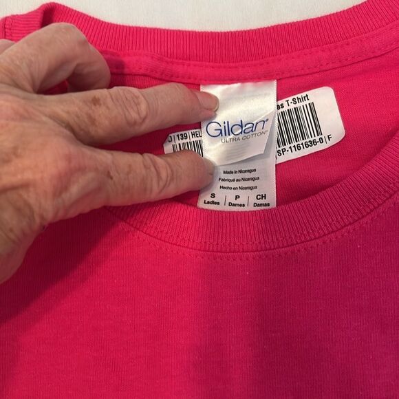 NWT Grateful Dead bears sz small short sleeve pink tee visible heat press lines - Picture 3 of 9